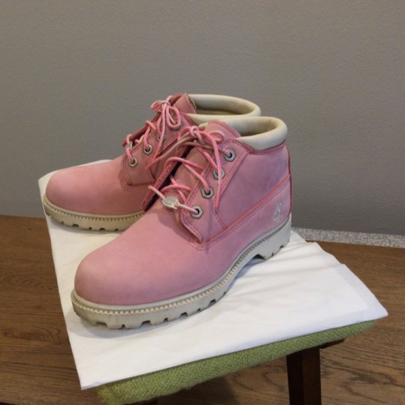 Timberland Nellie Chukka Pink Nubuck Waterproof Ankle Boots Shoes Women Sz 6.5 - Picture 5 of 10